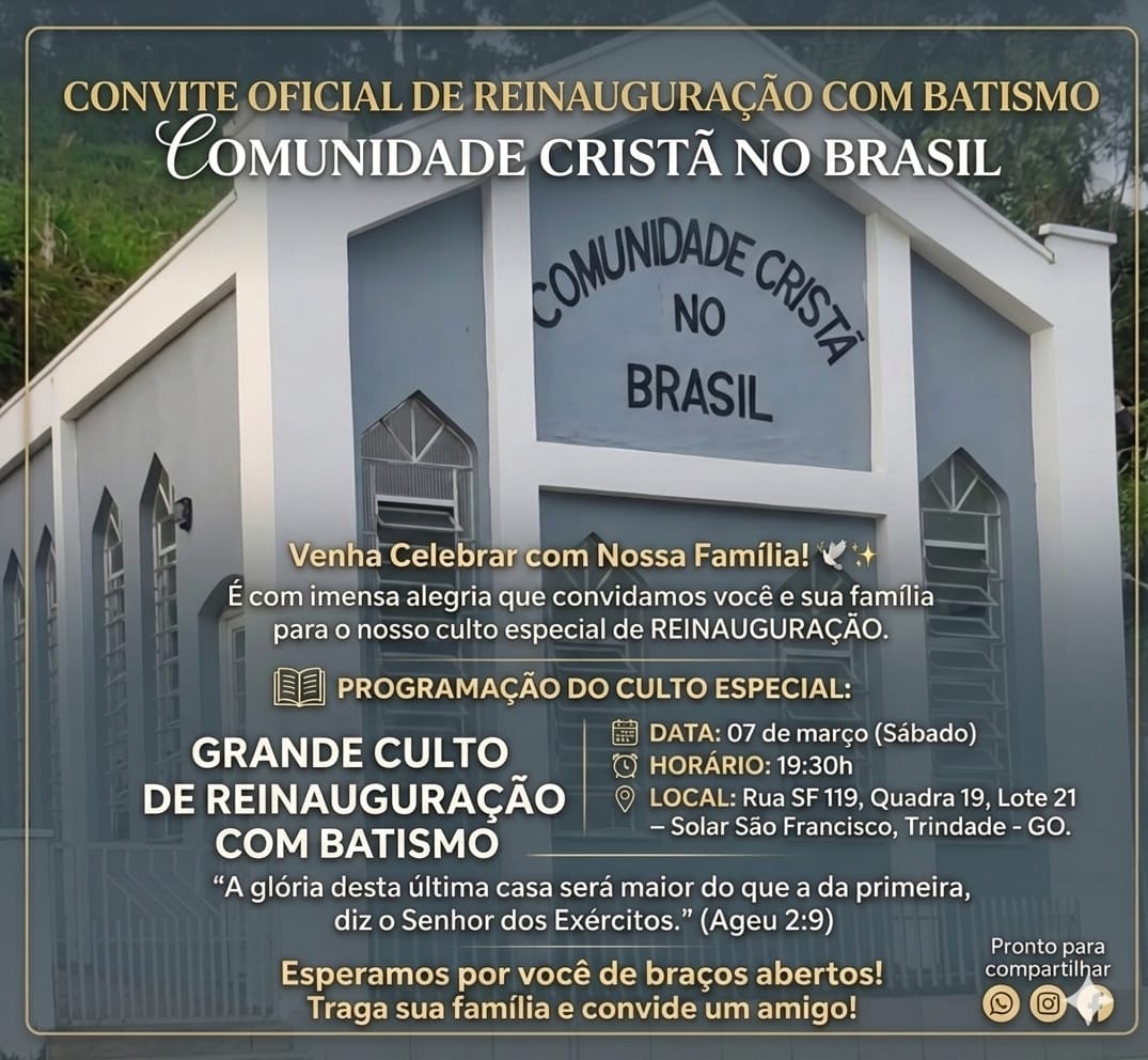BATISMO NA COMUNIDADE CRISTÃ NO BRASIL  EM  TRINDADE GOIAS COM REABERTURA DA CASA DE ORAÇAO DEPOIS DA REFORMA